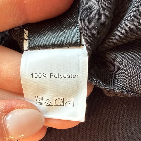 Black Fluted Satin Midi Skirt - Picture 3 of 3